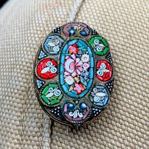 Antique Micro-Mosaic Broach
